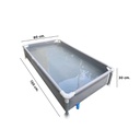 *PILETA PISCINA Para MASCOTAS SIMBA 1,30 X 0,80 X 0,30 GRIS REFORZADA