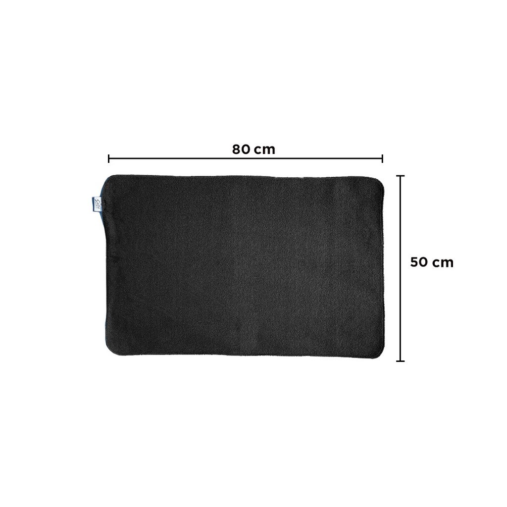 * Manta De Polar Para Mascotas NEGRA 80 Cm X 50 Cm SIMBA