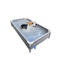 *PILETA PISCINA Para MASCOTAS SIMBA 1,30 X 0,80 X 0,30 GRIS REFORZADA