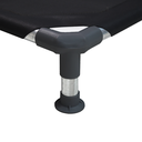 *Catre Cama DESARMABLE Negra Mascotas Perro 1,30 m X 0,80 m SUPER GRANDE - SIMBA