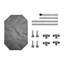 *Catre Cama GRIS DESARMABLE para Mascotas Perro 1,30 m X 0,80 m SUPER GRANDE - SIMBA