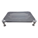 *Catre Cama GRIS DESARMABLE para Mascotas Perro 1,30 m X 0,80 m SUPER GRANDE - SIMBA