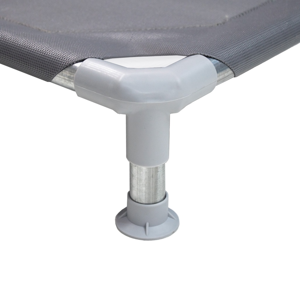 *Catre Cama GRIS DESARMABLE para Mascotas Perro 1,30 m X 0,80 m SUPER GRANDE - SIMBA