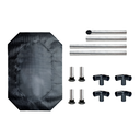 *Catre Cama DESARMABLE Negra Mascotas Perro 1,30 m X 0,80 m SUPER GRANDE - SIMBA