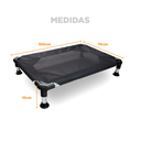 *CATRE CAMA Negro DESARMABLE para PERRO GRANDE 1,00 m  X 0,70 m - SIMBA
