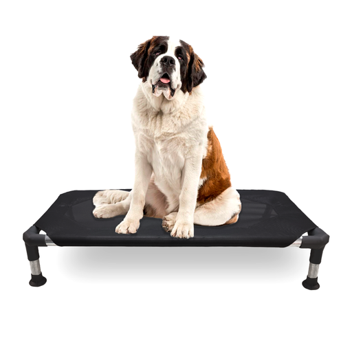 [CPPSN004D] *Catre Cama DESARMABLE Negra Mascotas Perro 1,30 m X 0,80 m SUPER GRANDE - SIMBA